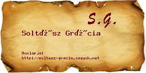 Soltész Grácia névjegykártya